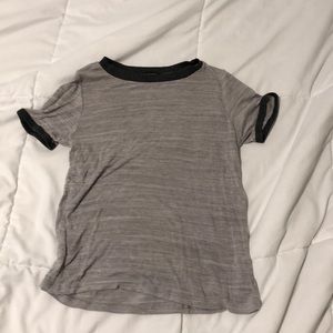 Grey and Black Ringer Tee - FREE WITH ANY PURCHASE